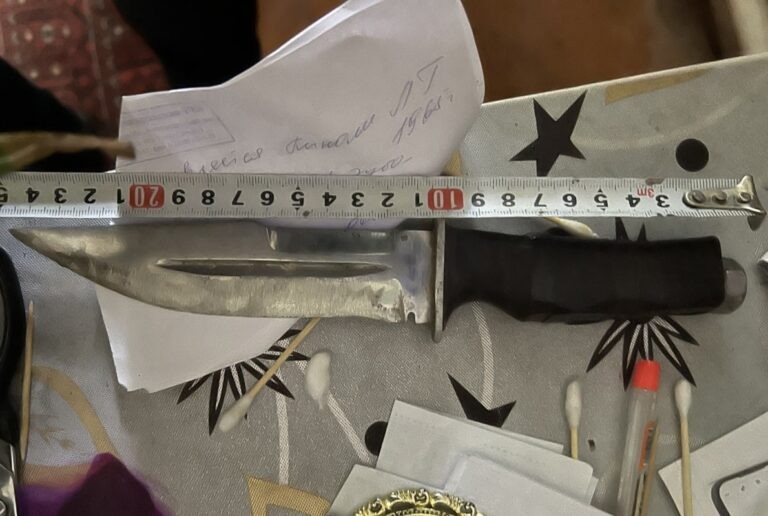    Жителя Александровского района будут судить за самодельный нож Оренбуржье