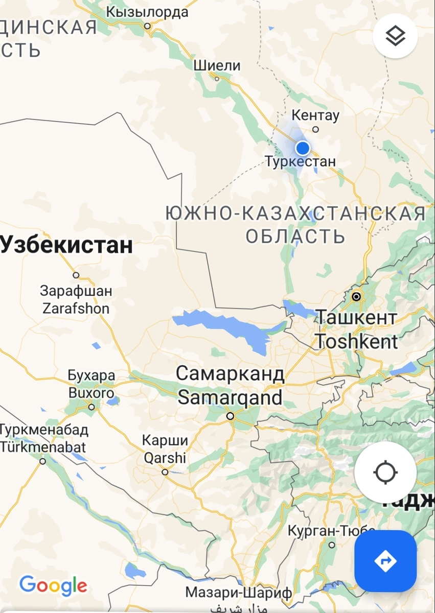 Расположение Туркестана