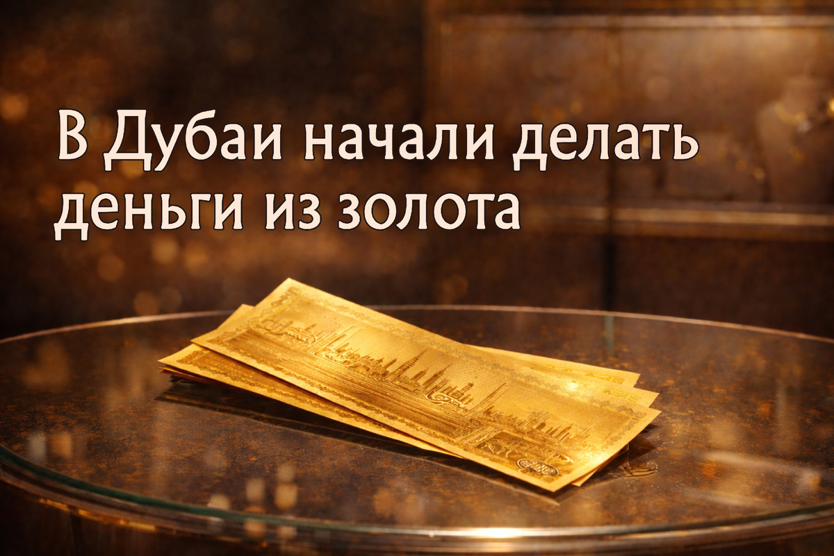 Золотые деньги: Дубай выпустил банкноты из 24-каратного золота