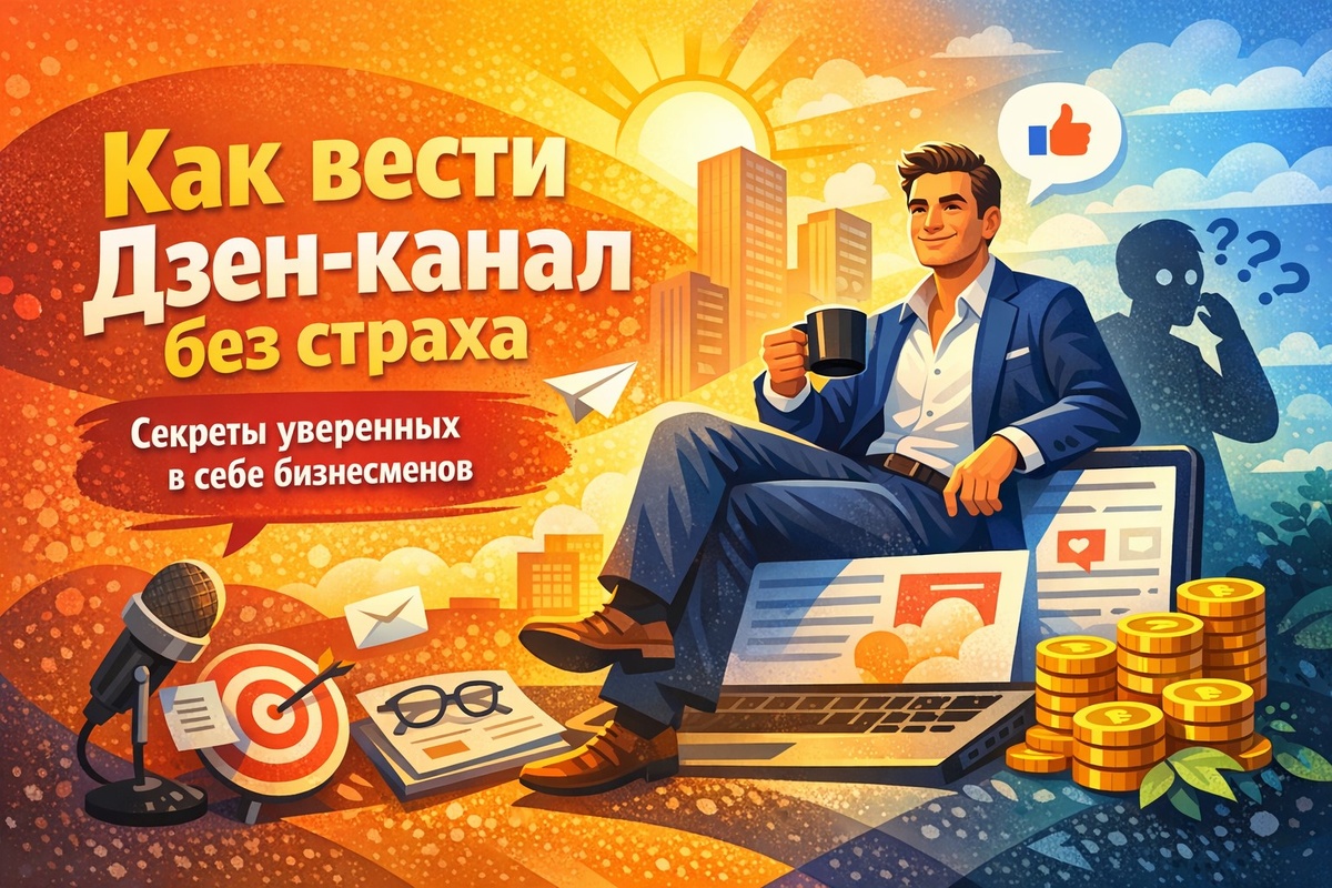 Как вести Дзен-канал без страха: секреты уверенных в себе бизнесменов