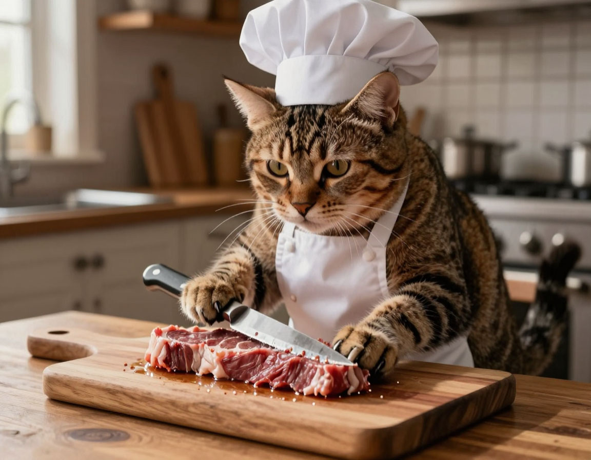 Режу говядину