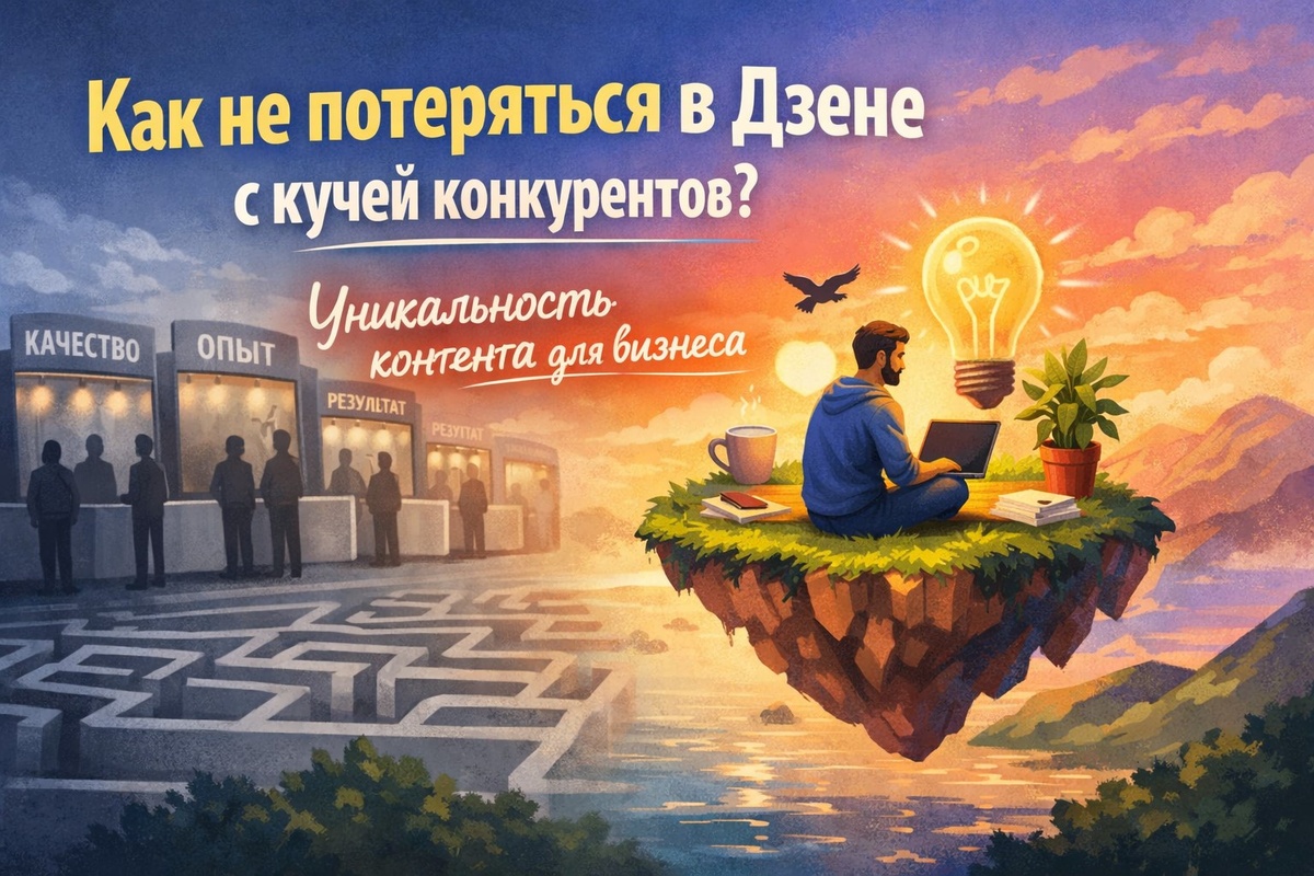 Как не потеряться в Дзене с кучей конкурентов: уникальность контента для бизнеса 
