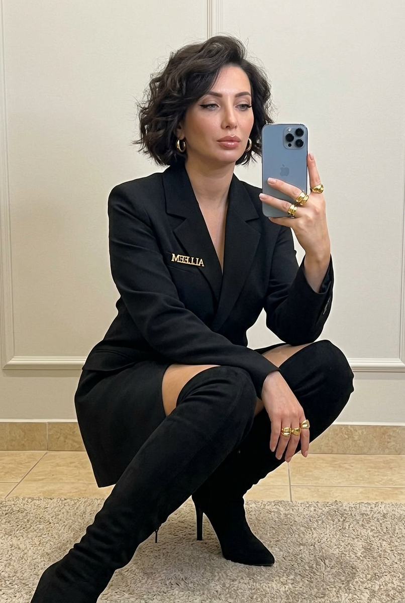 Лук: Селфи в чёрном