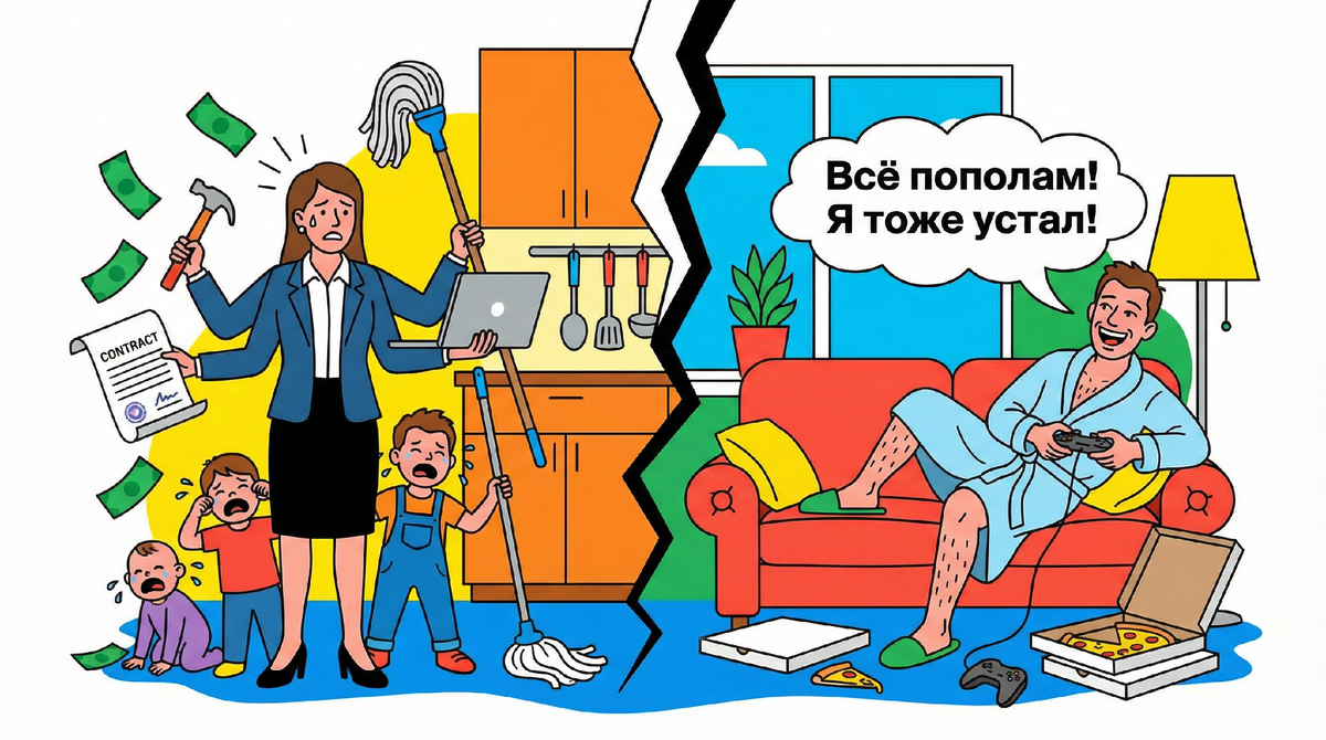 💔 «Я 15 лет искал себя. А теперь давай делить всё пополам. Закон на моей стороне»