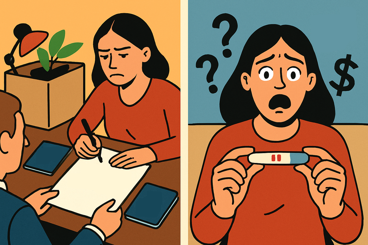 🤰 «В пятницу я написала "по собственному". В понедельник — увидела две полоски»