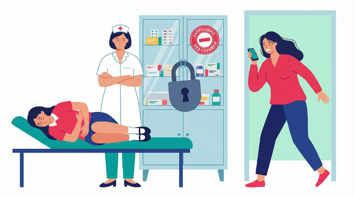 🚑 «Вашей дочери плохо, заберите!» — позвонили из школы. Я летела через весь город. Приезжаю: дочь бледная, губы белые, живот скрутило. Она плачет от боли уже 40 минут. А рядом сидит медсестра. Спокойно.