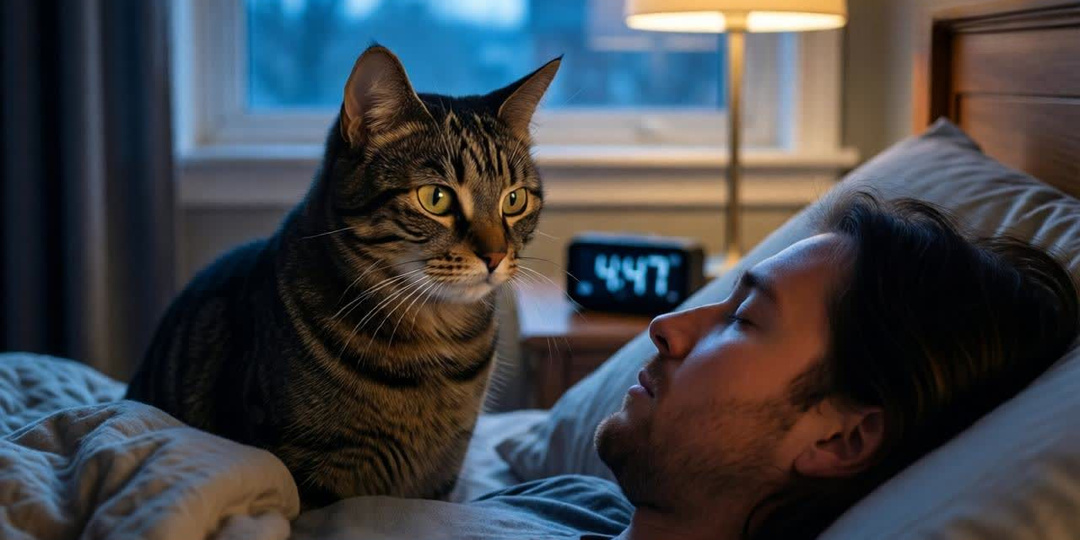 Код "Утренний саботажник": Почему кот будит вас ровно в 5:00?
