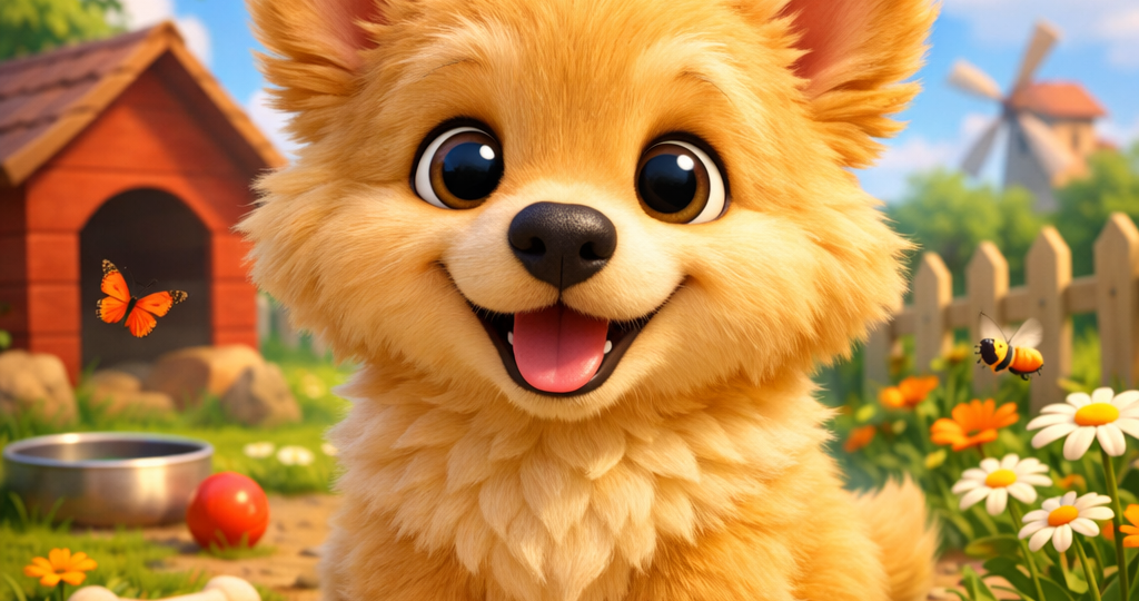 Щенок Тихон и песня ветра