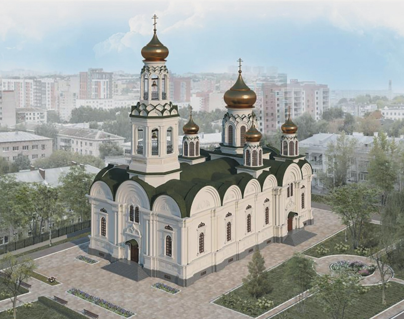 Эскизный проект реставрации Богоявленской церкви в Пензе.