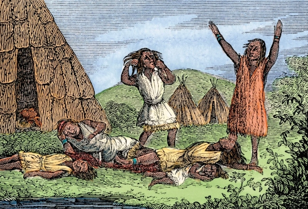 В 16-18 вв. коренных индейцев Америки массово косили оспа и грипп.