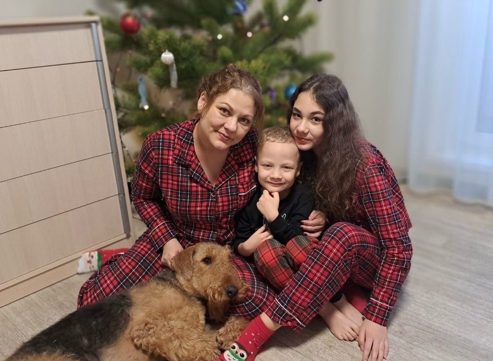 Ирина с детьми