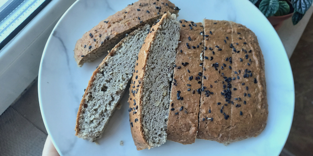 Домашний гороховый хлеб (рецепт без глютена)