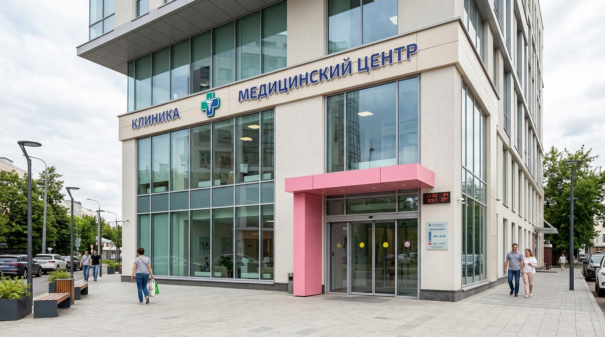 Покажите вход в клинику, чтобы людям было проще сориентироваться