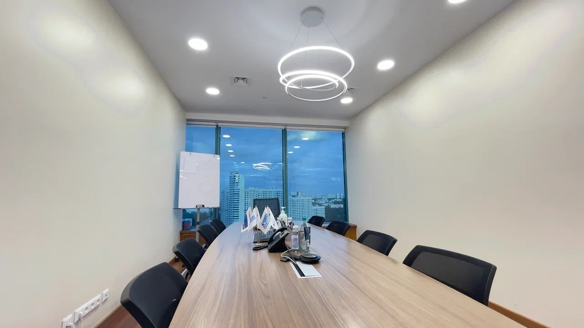 Окраска стен и потолка в офисе компании РУСГАЗБУРЕНИЕ