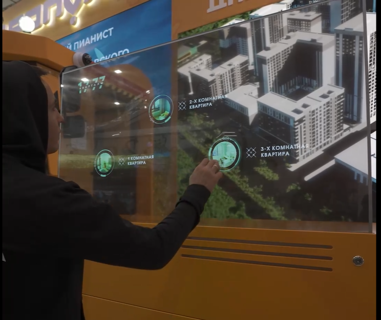 Прозрачные OLED дисплеи с тачскрином