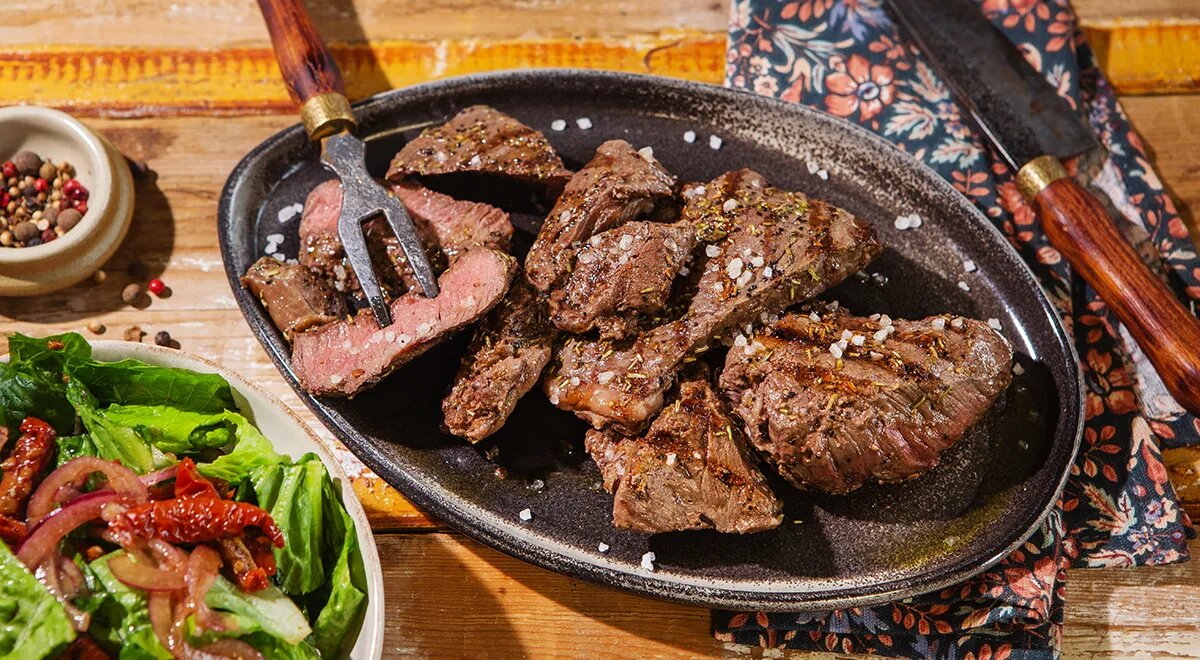 Стейк с маслом растительным - рецепты с фото и видео на Гастроном.ру