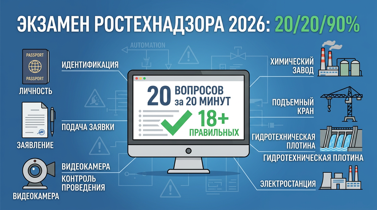 Экзамены в Ростехнадзоре в 2026 году.