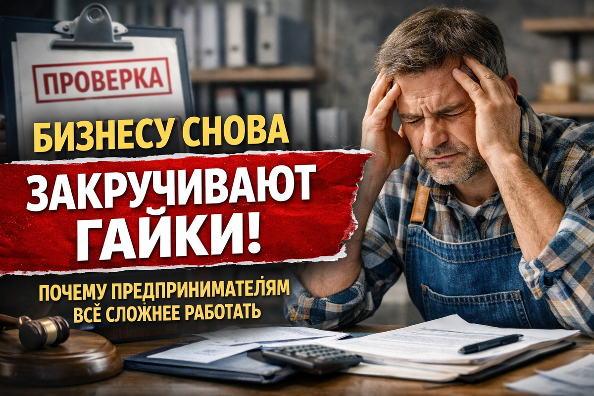 БИЗНЕСУ СНОВА ЗАКРУЧИВАЮТ ГАЙКИ