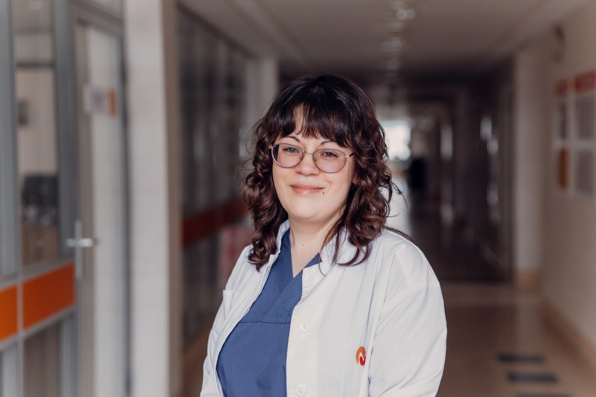 Это я в коридоре нашей клиники