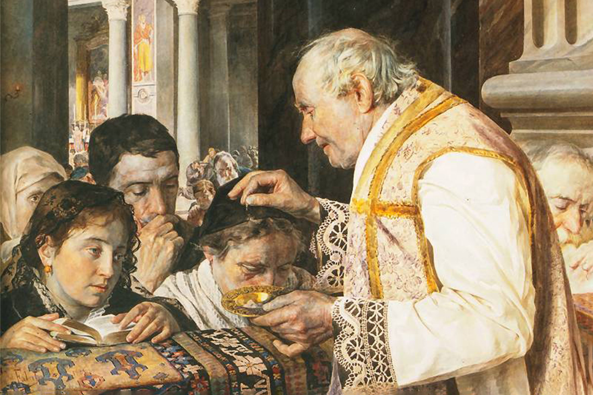 Julian Fałat / Public Domain / Wikimedia Commons📷Юлиан Фалат, «Пепельная среда»