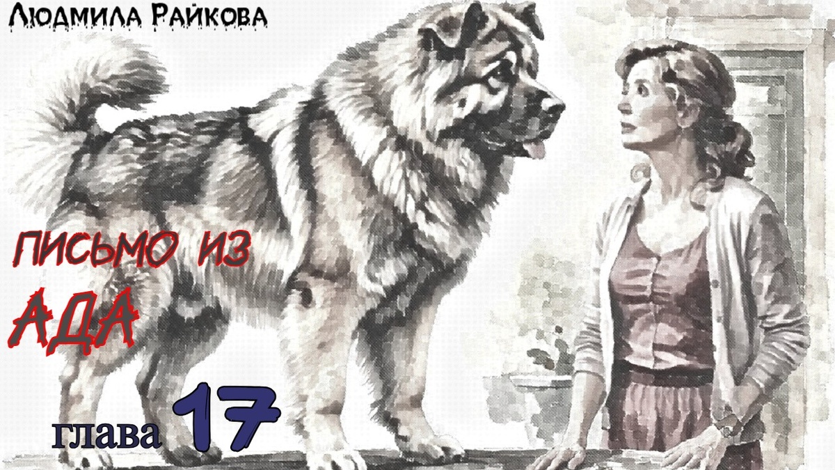 Маня задрав голову на пса смотрит. Огромный. Гулко несколько раз пролаял... В доме в подвале вторая собака лаем заходится...