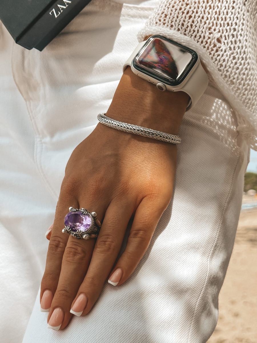 кольцо Frog с аметистом