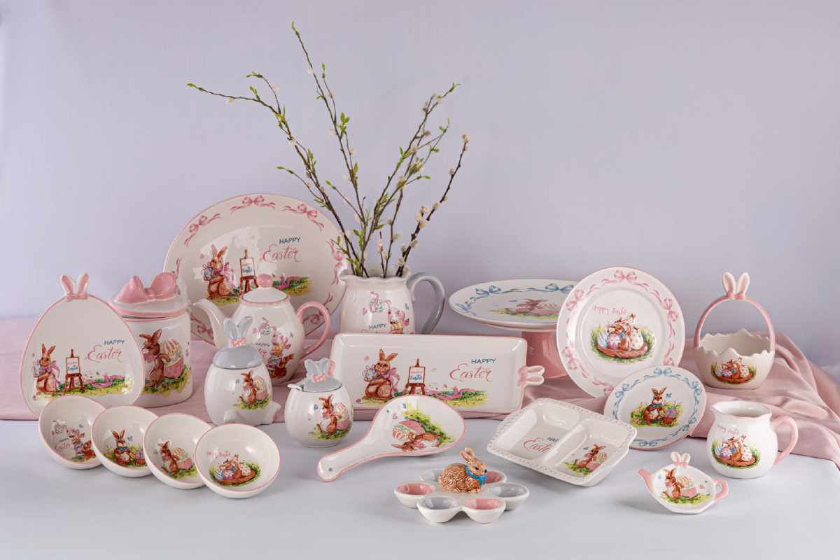 Коллекция пасхальной посуды из доломита Easter 