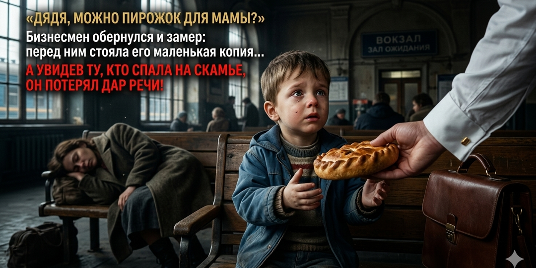 Дядя... а можно мне кусочек? — раздался тихий, почти невесомый голос снизу