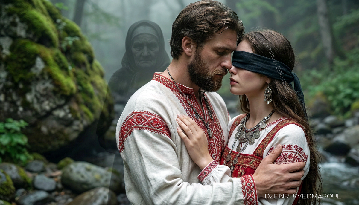 © Авторское изображение @vedmasoul. Cгенерировано ИИ. Порча на разлад семьи, чистка
