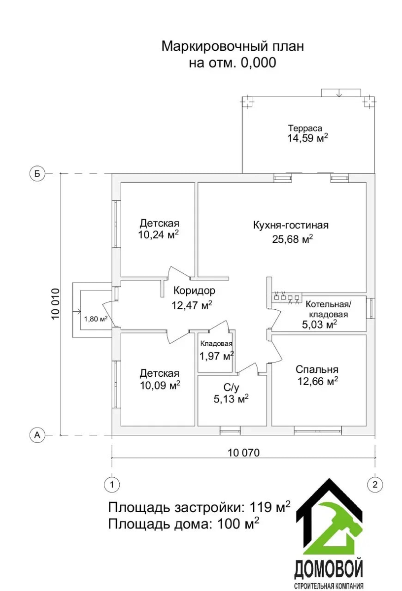 Чертёж-планировка проекта Д-238