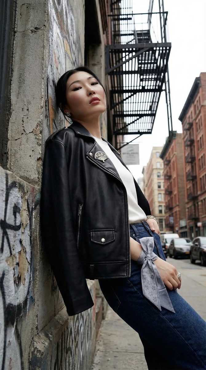 Бренд TRIORA, коллекция Япония: колье из голубого агата, дизайнерская брошь "Японский веер" и шелковый шарфик Твилли