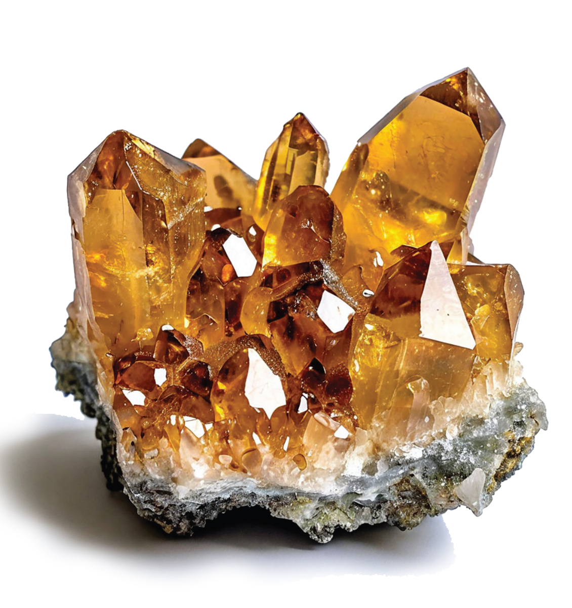 Цитрин, кристаллы