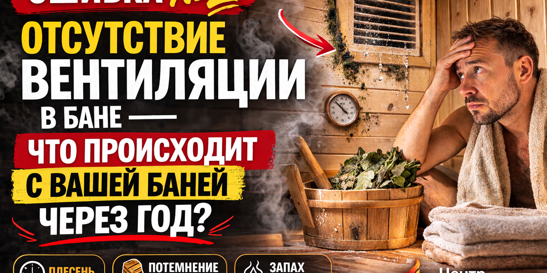 Почему отсутствие вентиляции в бане — одна из самых дорогих ошибок