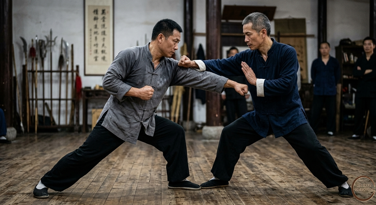 Пицюань (рубящий удар) против бэнцюань (пробивающий удар) в практике синъицюань