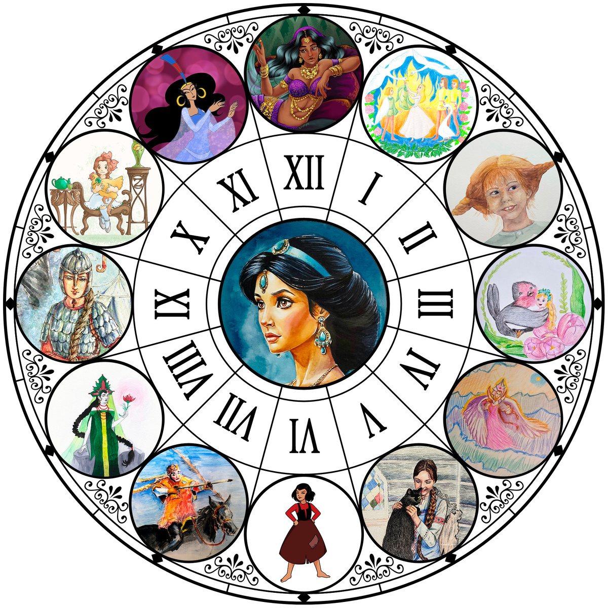 Арт-циферблат к 8 марта во всей красе