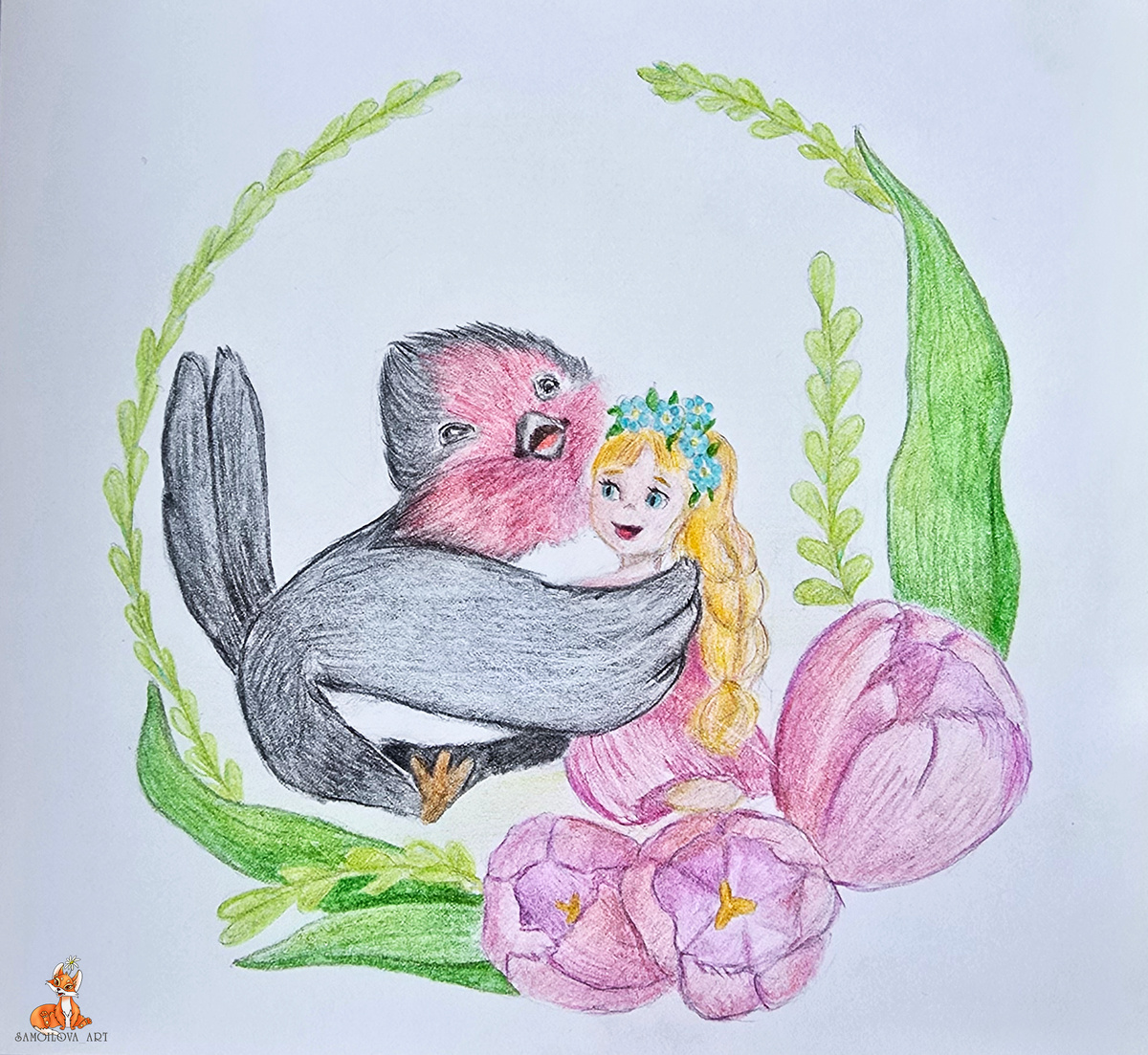 Дюймовочка и ласточка