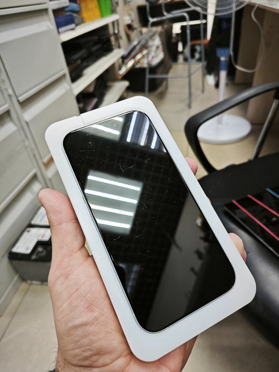 Результат до полировки Айфона