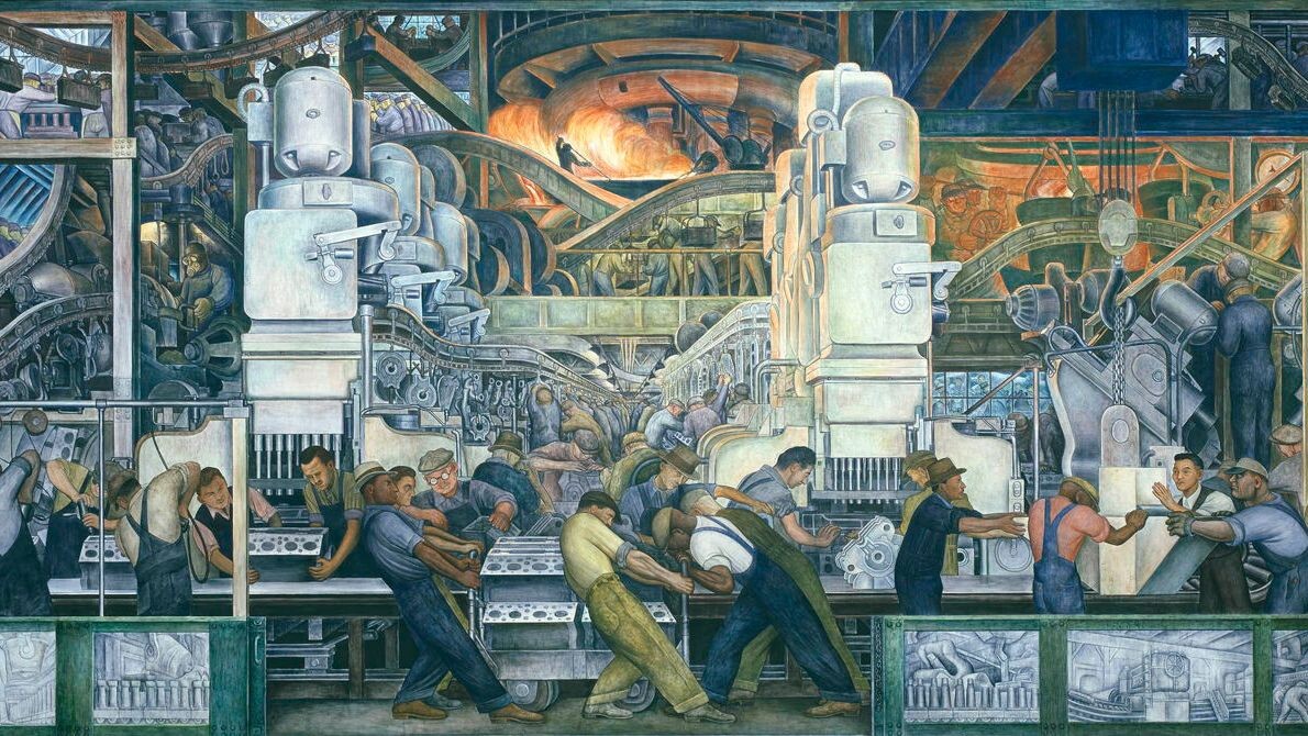     Диего Ривера. Промышленность Детройта. 1932