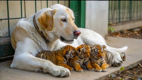 Собака по имени Белка привела котят, а они оказались тигрята. А что произошло дальше поразило лесника Егора