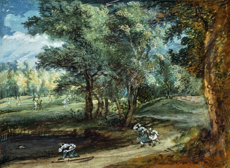 Гроза над рощей 