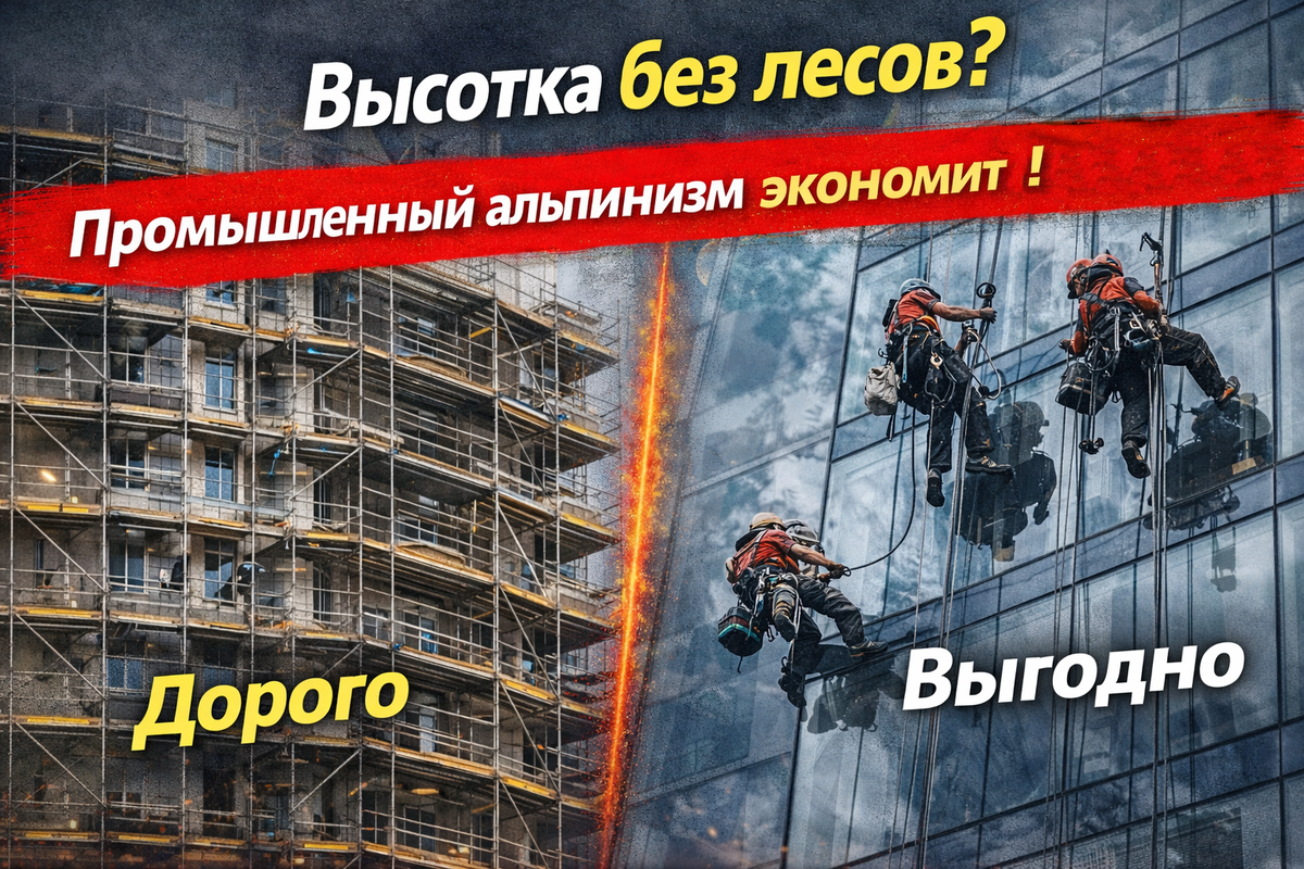 Промышленный альпинизм в Москве - СТРОЙКОНСЬЕРЖ