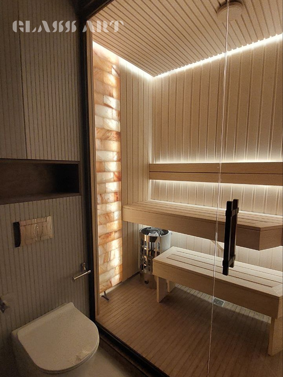 Компактная сауна в санузле.