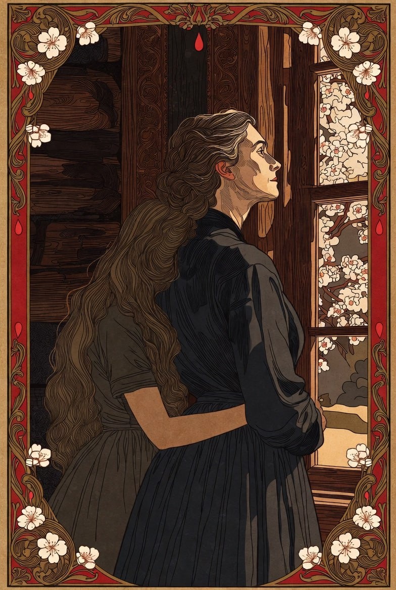 Аня и Любовь Андреевна в интерпретации ИИ