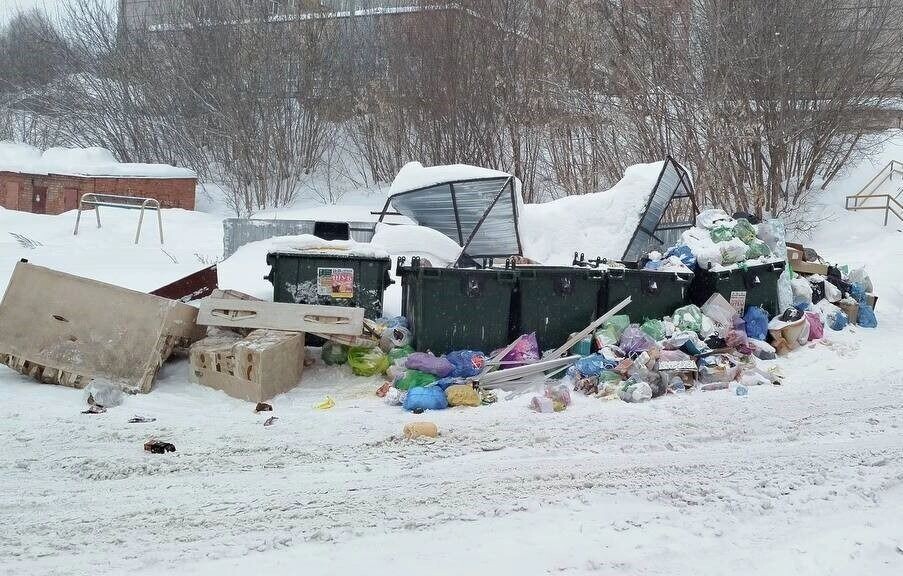    Контейнерная площадка на ул. Школьная, 16 Ижевска   пресс-служба управления Роспотребнадзора по Удмуртии