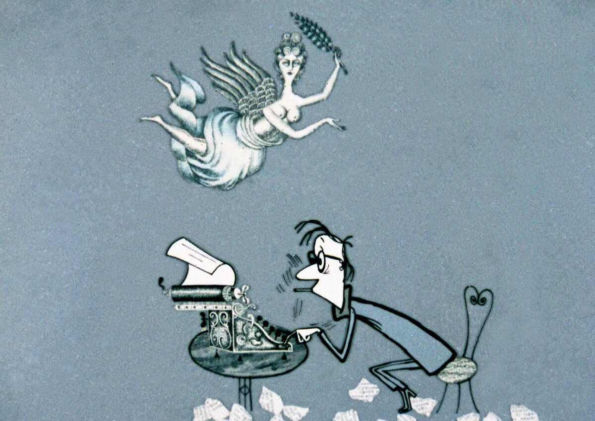    Зацепин оказался в Тюменском пехотном училище. В отпуске по случаю победы над фашистами он освоил игру на аккордеоне и кларнете, а по возвращении перевёлся в музыкальную роту. В 1946-м служил в Ансамбле песни и пляски Новосибирского военного округа / Кадр из мультфильма «Фильм, фильм, фильм» (1968) / Legion-Media / Кадр из мультфильма «Фильм, фильм, фильм» (1968) / Photographers