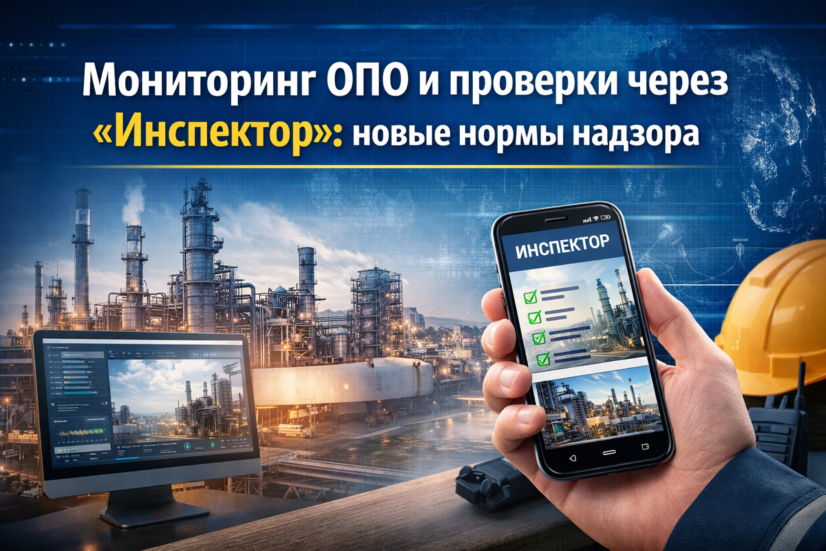 Мониторинг ОПО и проверки через приложение Инспектор