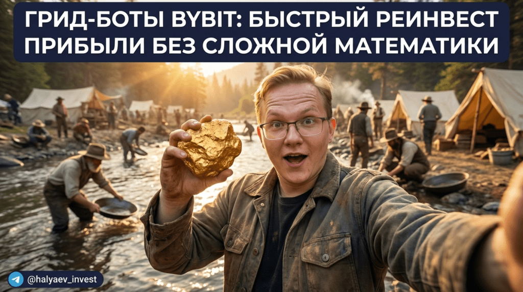    Быстрый реинвест прибыли в грид-ботах Bybit без сложных расчетов