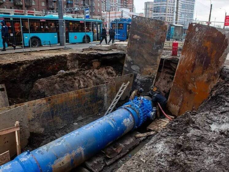    Реконструкция началась в 2024 году. Фото: пресс-служба Водоканала Санкт-Петербурга