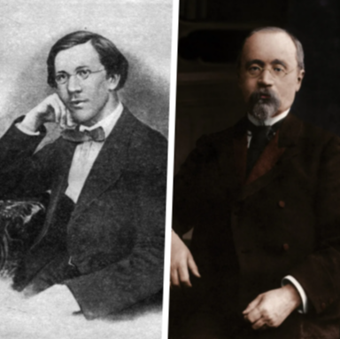 Илл.: Фотоколлаж: Н.А. Добролюбов / М.О. Меньшиков