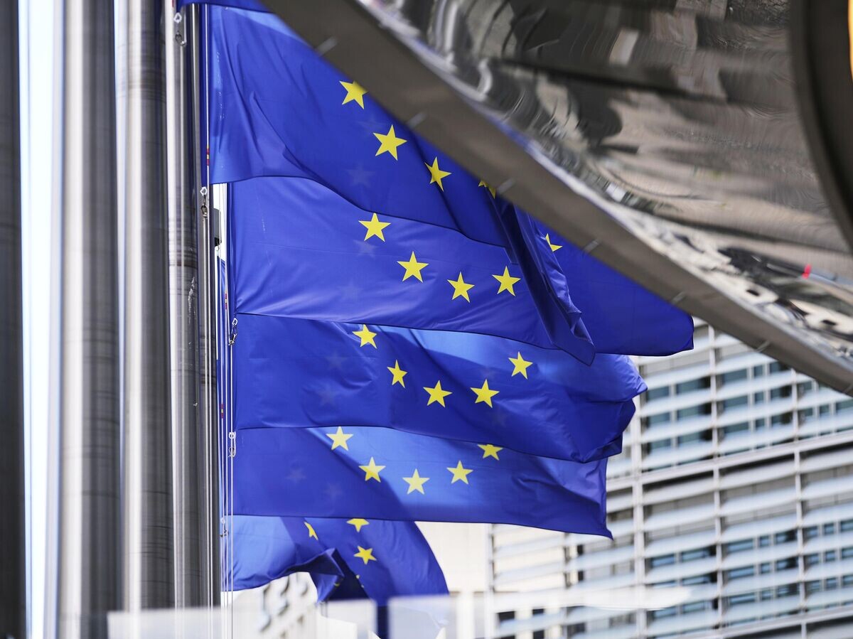    Флаги ЕС в Брюсселе© AP Photo / Virginia Mayo